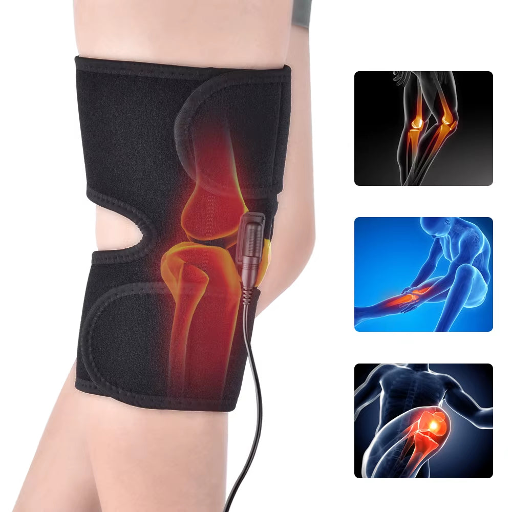 Electric Heating Relieve Knee Pads Pain Relief Support Brace Therapy Joint Injury Recovery Rehabilitation for Arthritis Leg