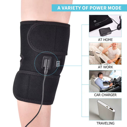 Electric Heating Relieve Knee Pads Pain Relief Support Brace Therapy Joint Injury Recovery Rehabilitation for Arthritis Leg
